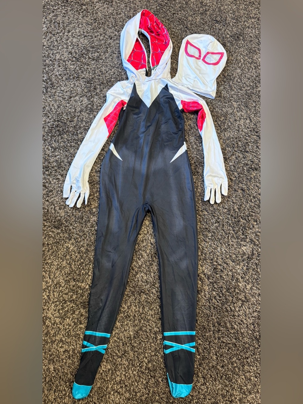 Girls 7 / 8 Spider-Man Gwen Superhero Costume with Pink Accents